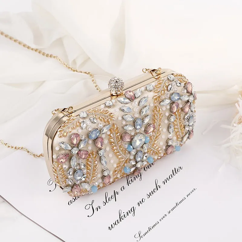 Crystal Clutch Bag for Wedding Party Rhinestone Handbag
