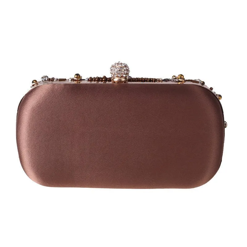 Crystal Evening Bags for Wedding Party Flower Rhinestone Clutch Purses