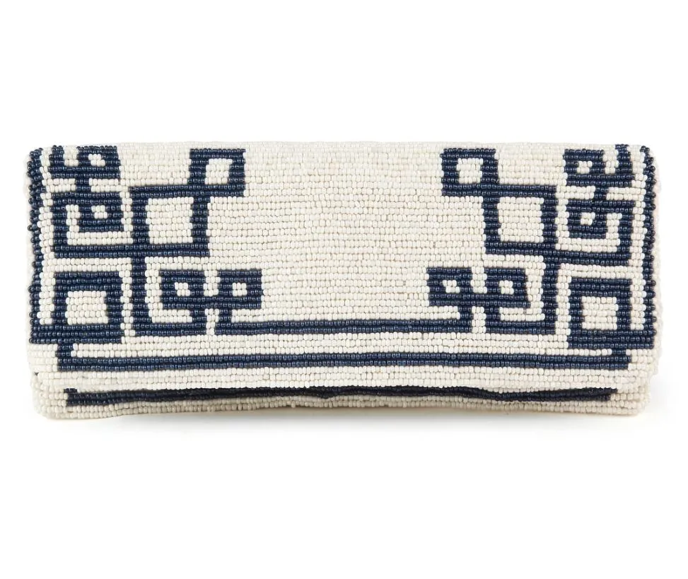 Custom Beaded Clutch - SMALLER FOLDOVER SIZE