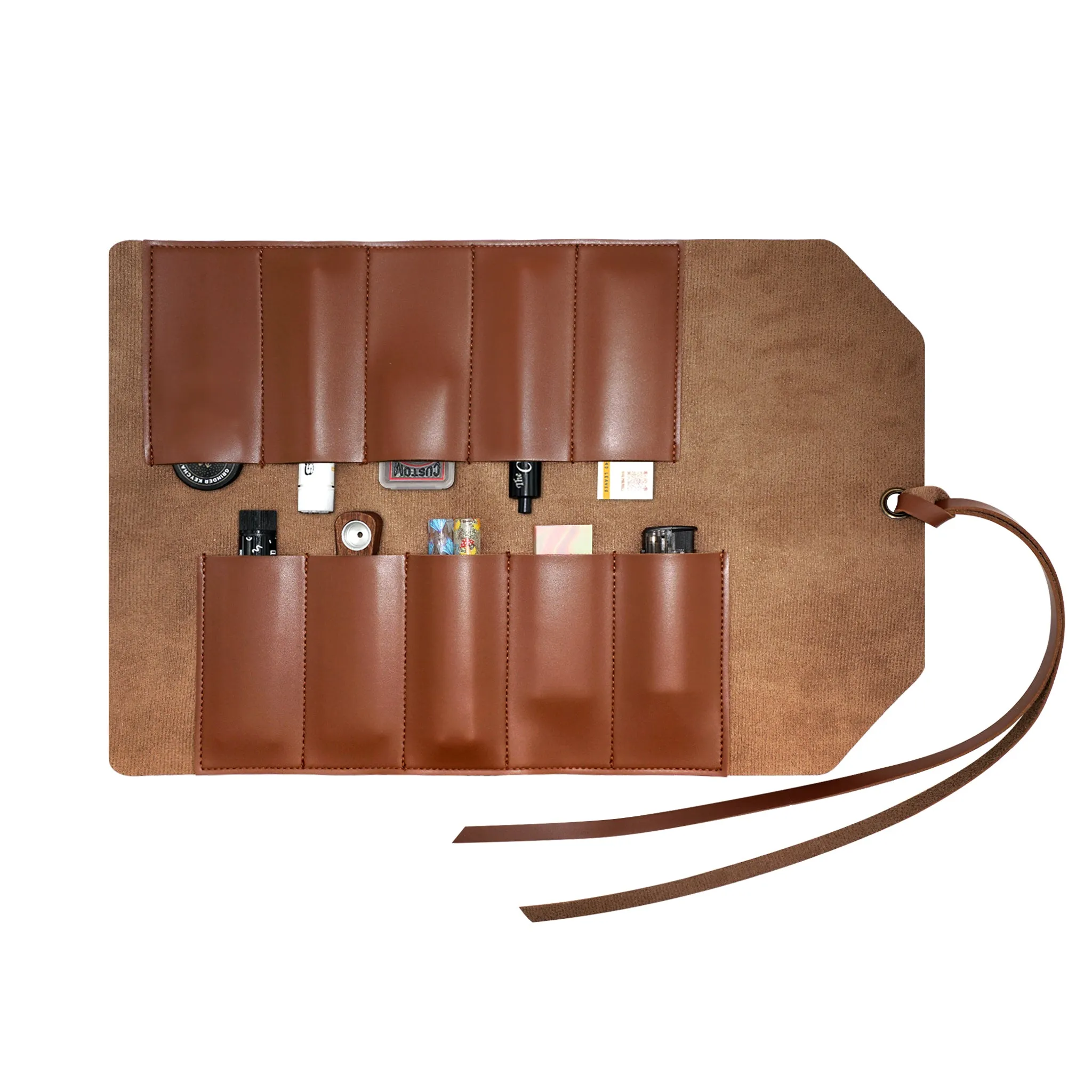 Custom Vegan Leather Rolling Pouch