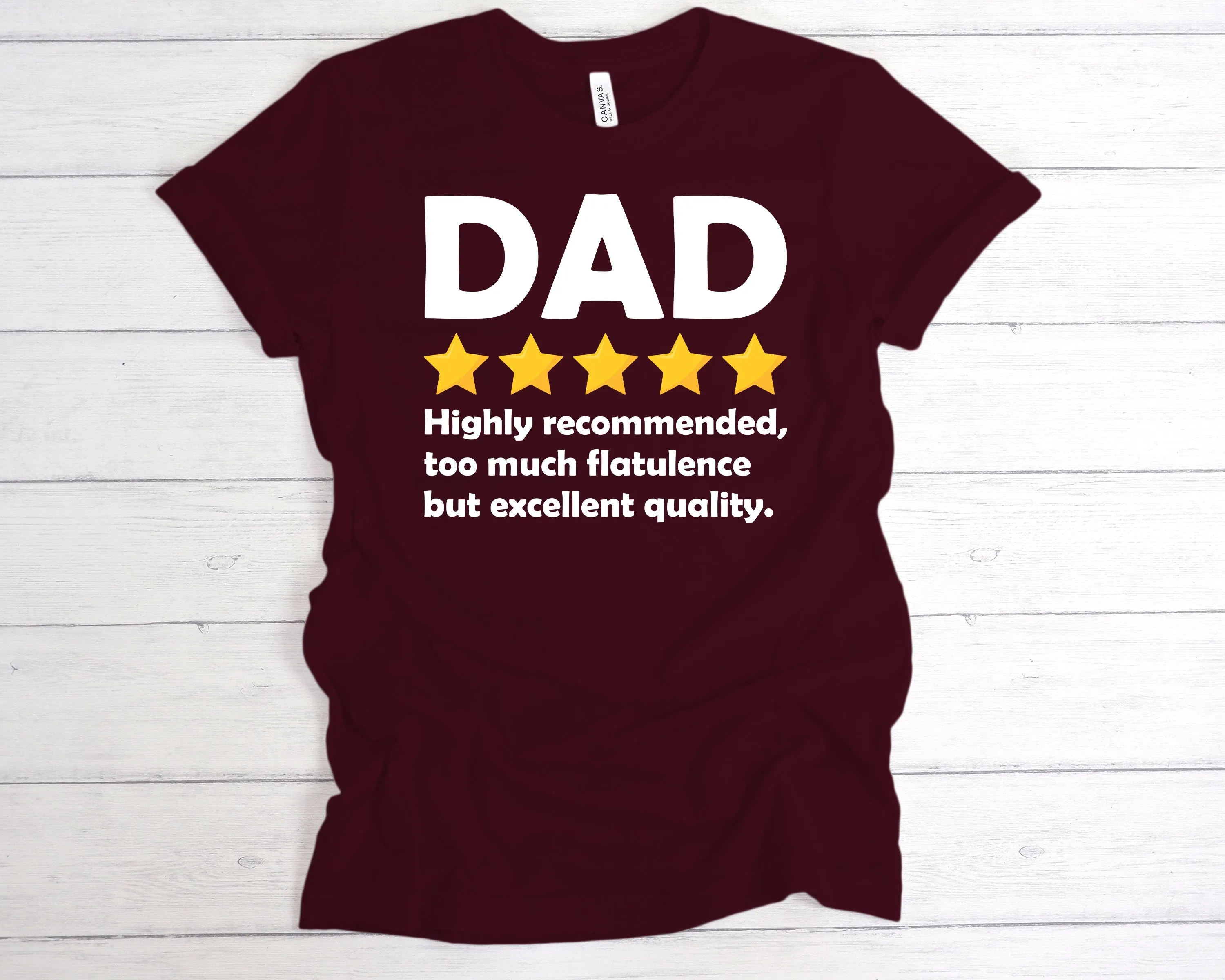 Dad 5 Star Review T-Shirt