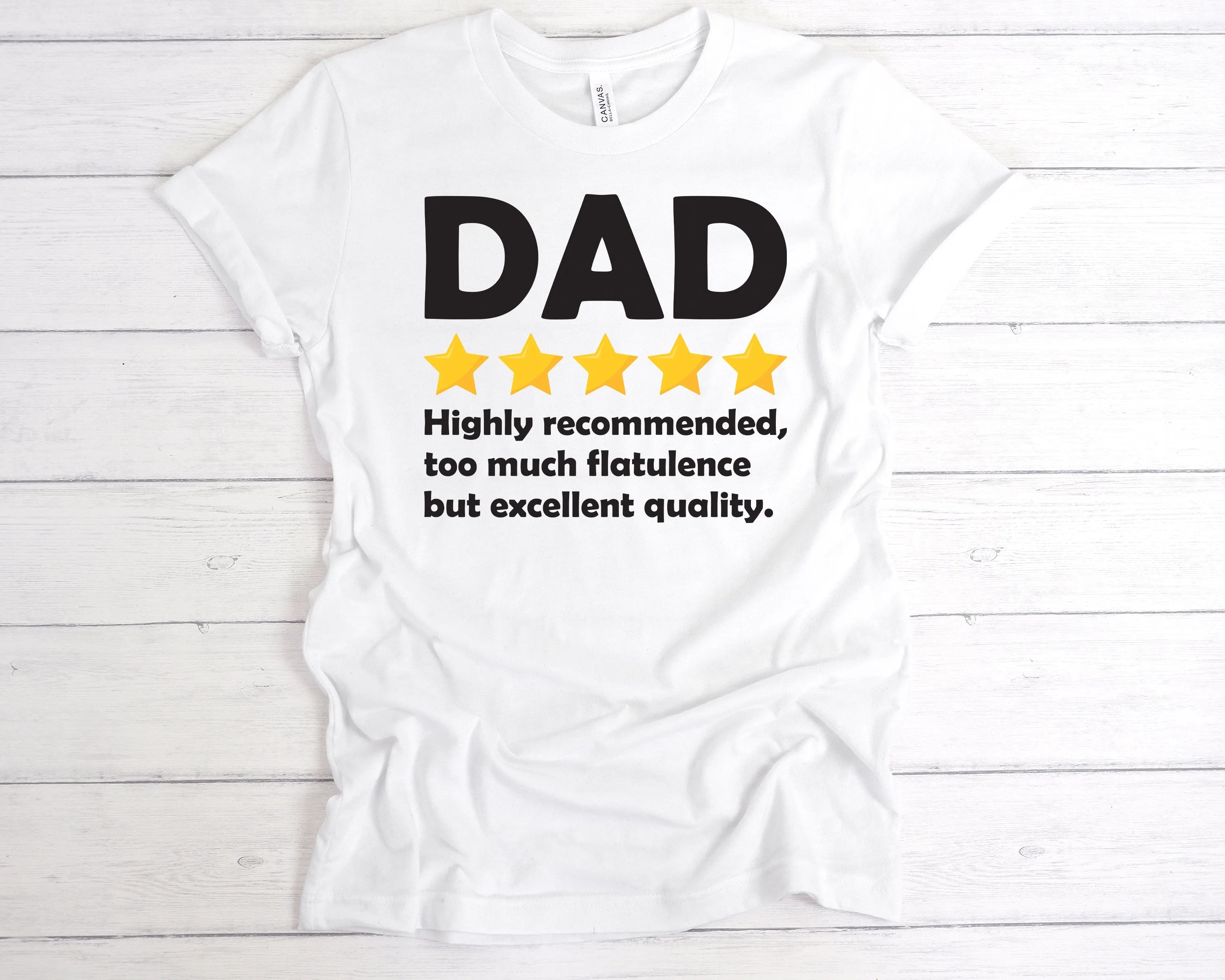 Dad 5 Star Review T-Shirt