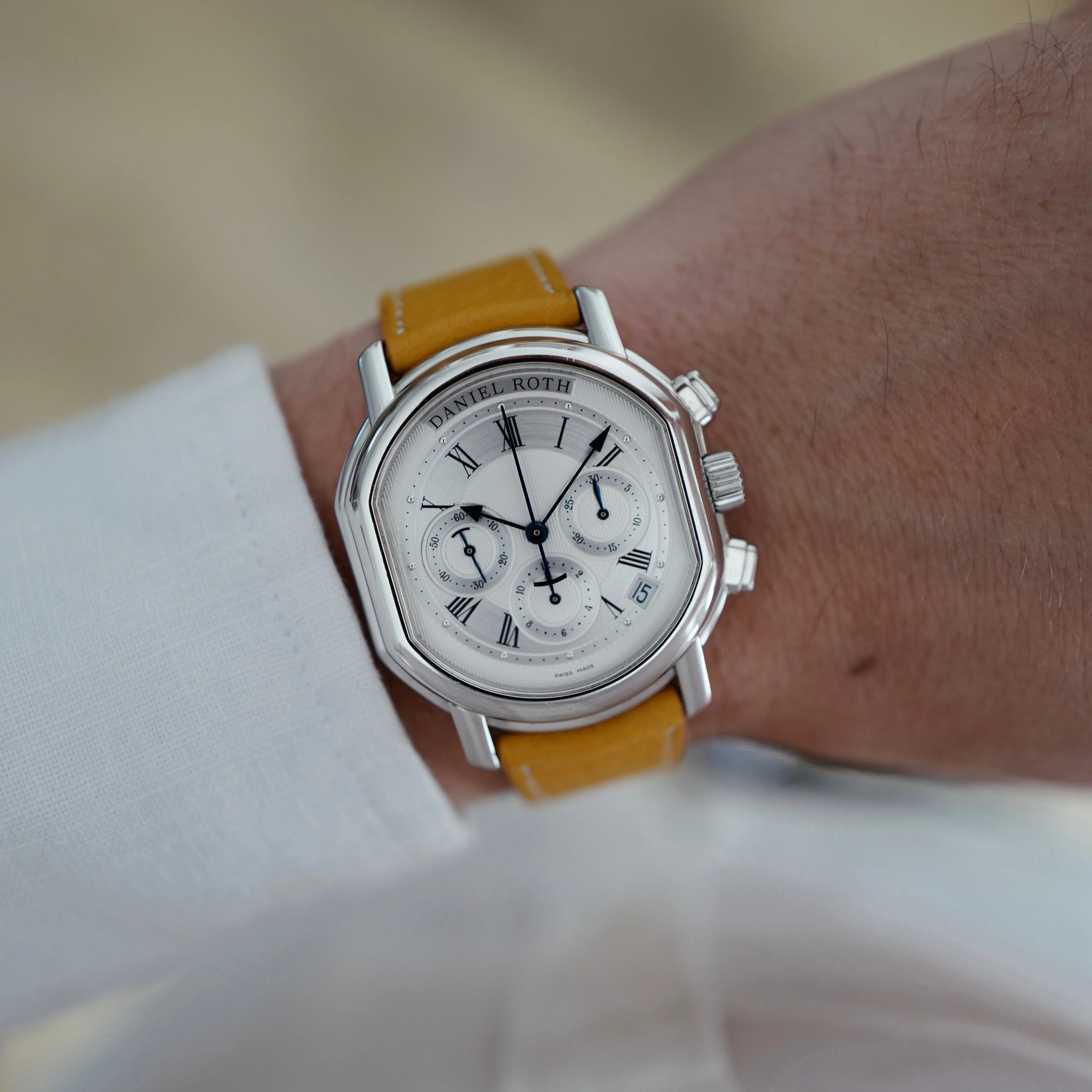 Daniel Roth Steel Automatic Chronograph Watch
