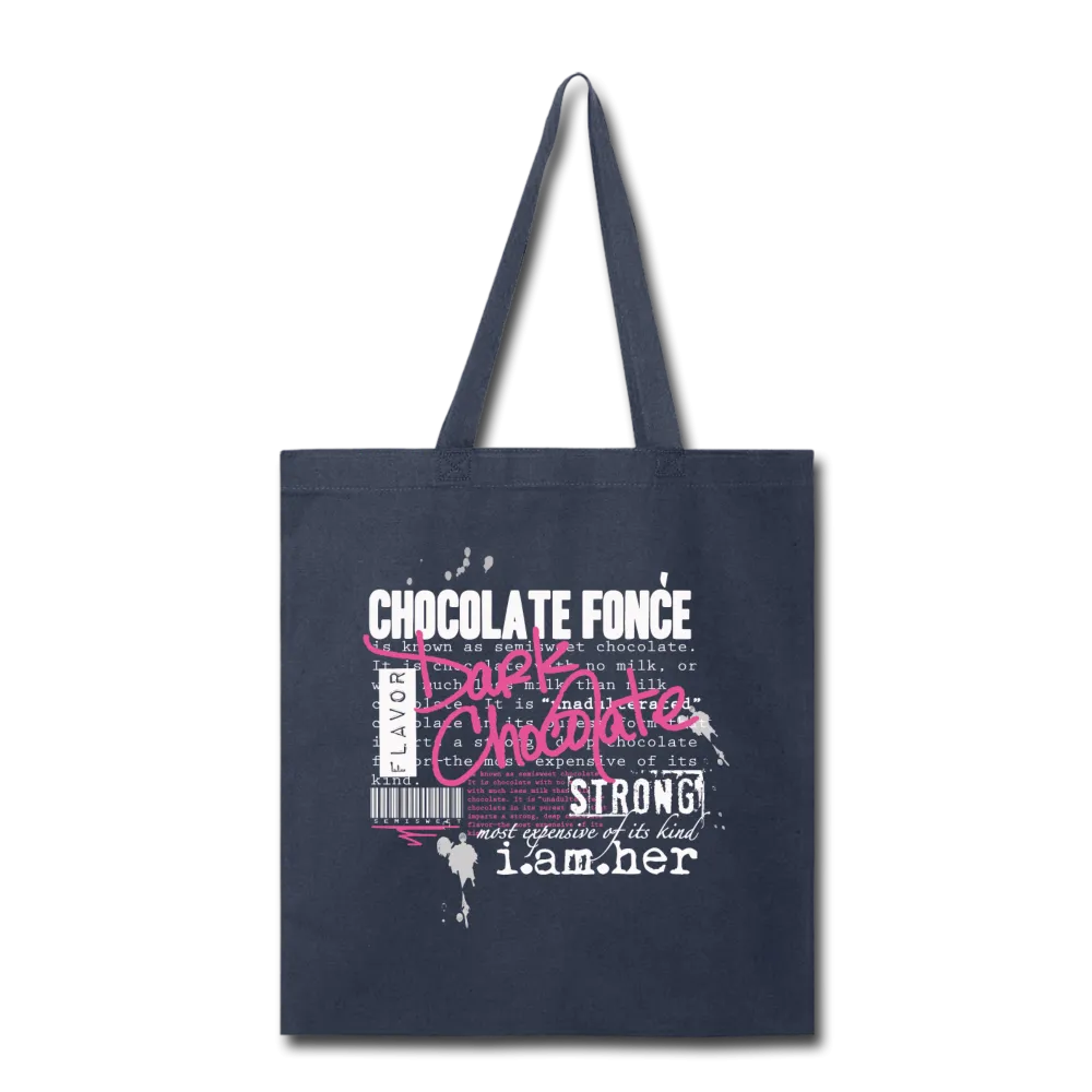 Dark Chocolate - Canvas Tote Bag