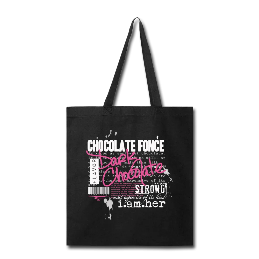 Dark Chocolate - Canvas Tote Bag