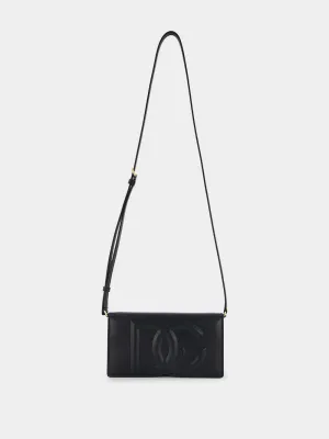 DG-Logo Leather Shoulder Bag