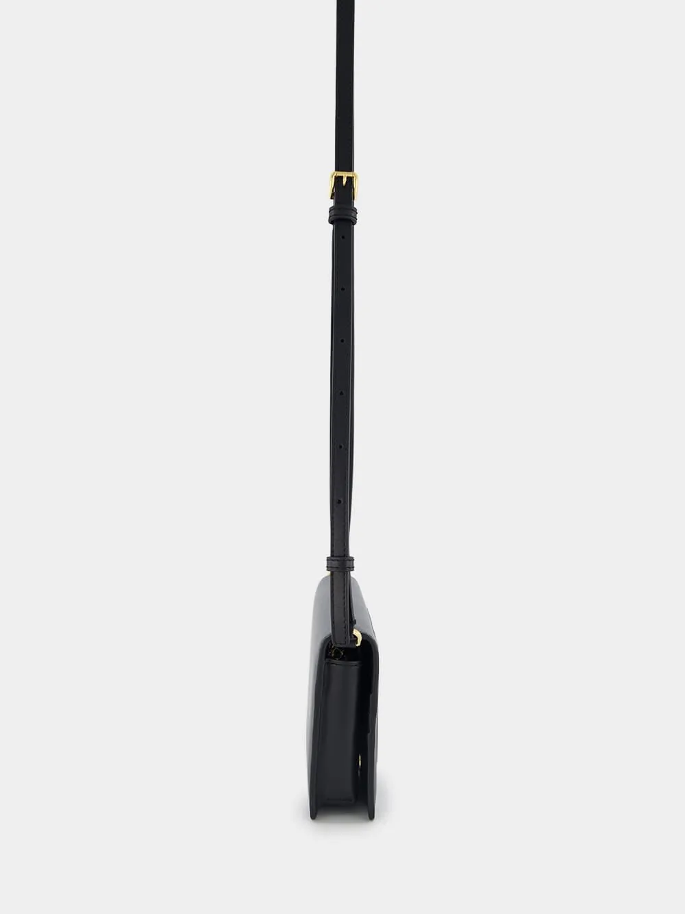 DG-Logo Leather Shoulder Bag