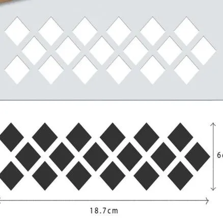 Diamonds Mini Stencil