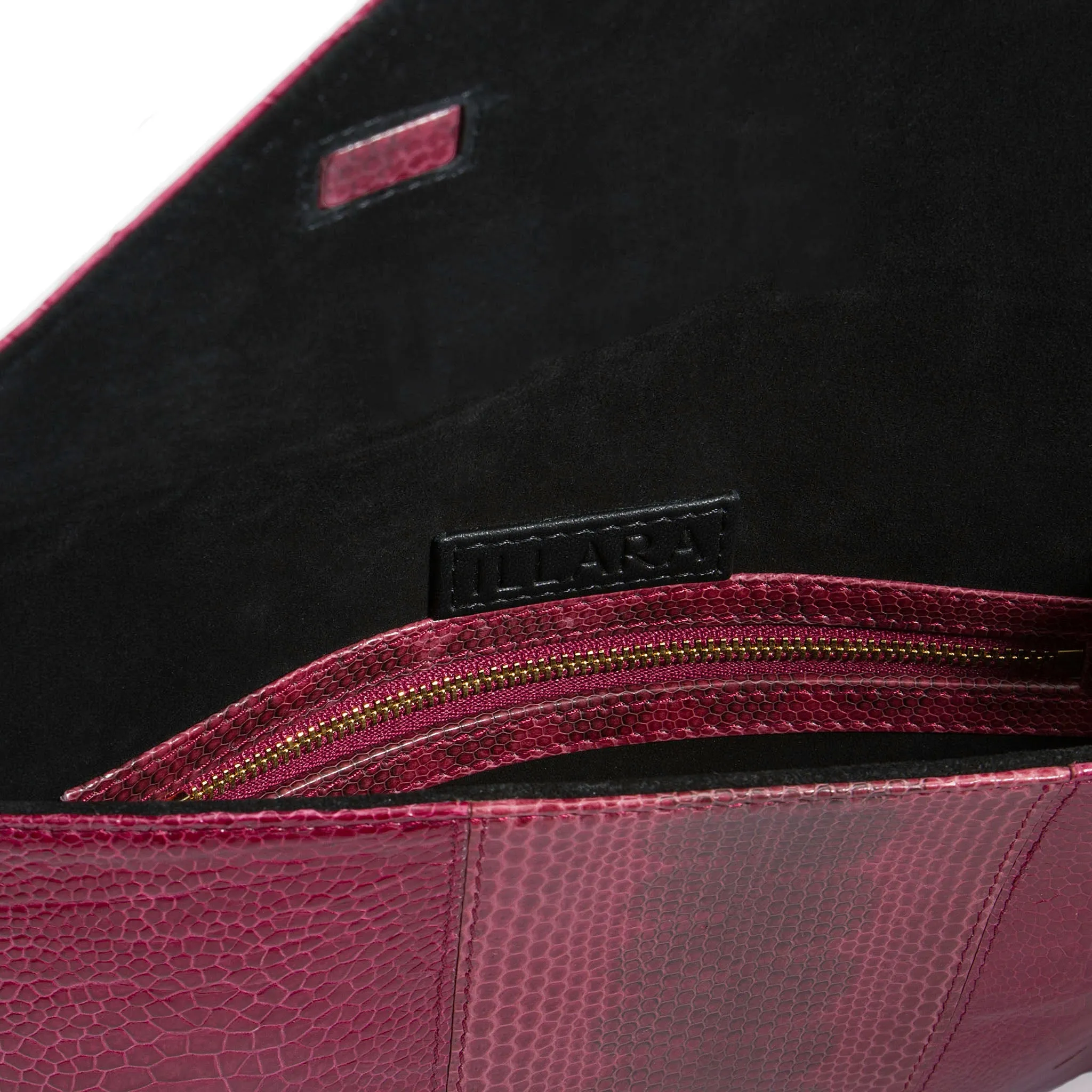 DIANE SNAKESKIN & OSTRICH LEG ENVELOPE CLUTCH