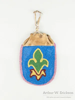 Double Sided Plateau Contour Beaded Pouch