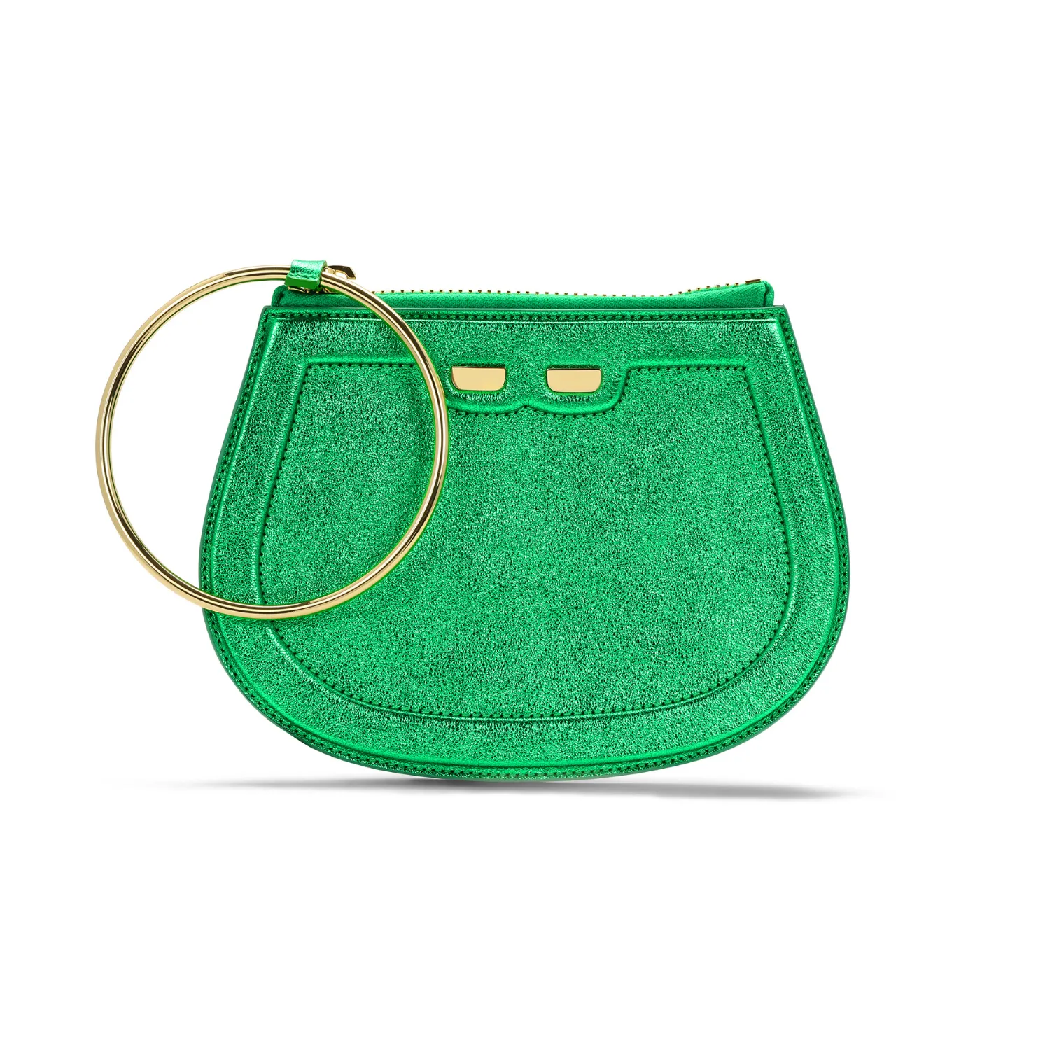 Ellie Bangle in Metallic Kelly