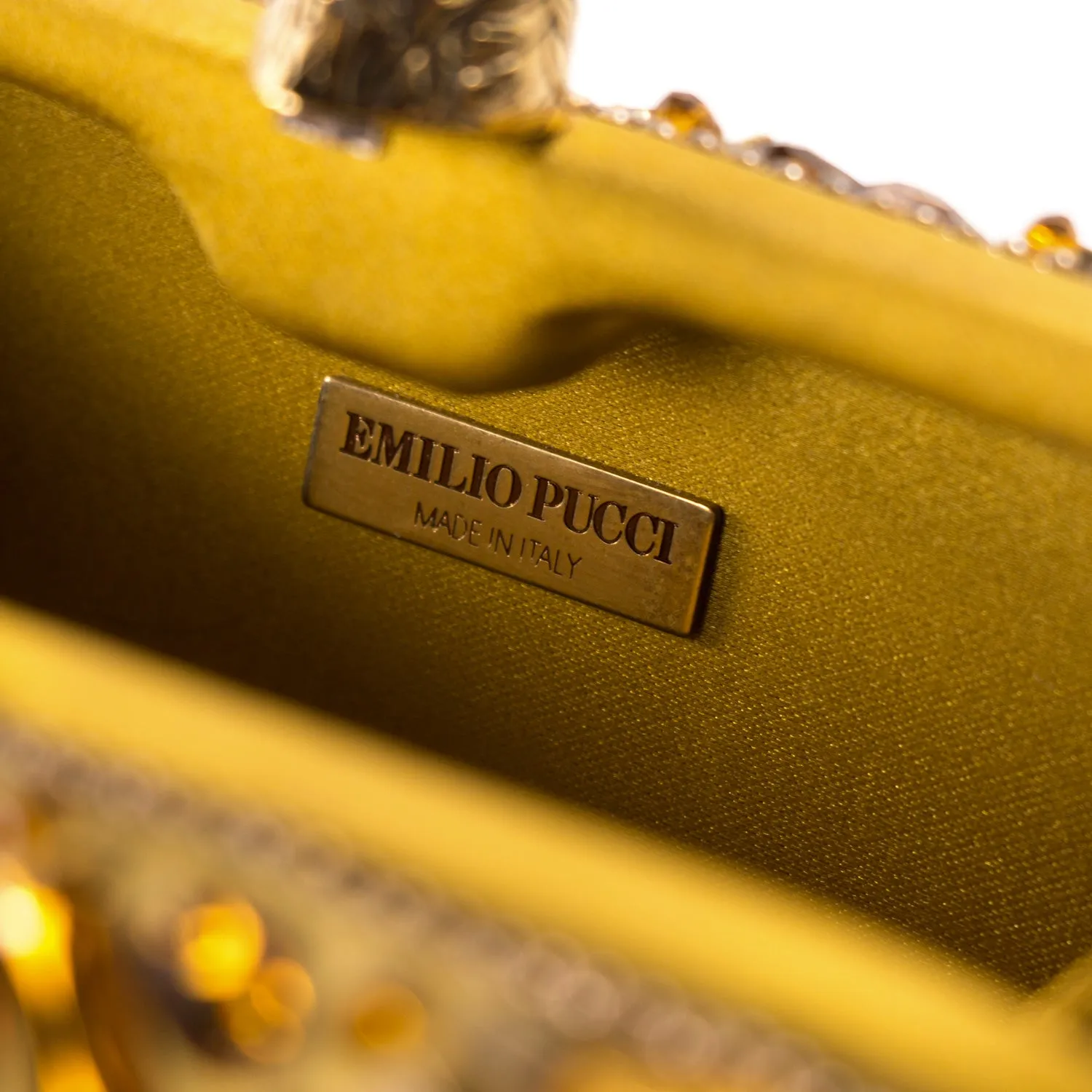 Emilio Pucci Embroidered Box Clutch