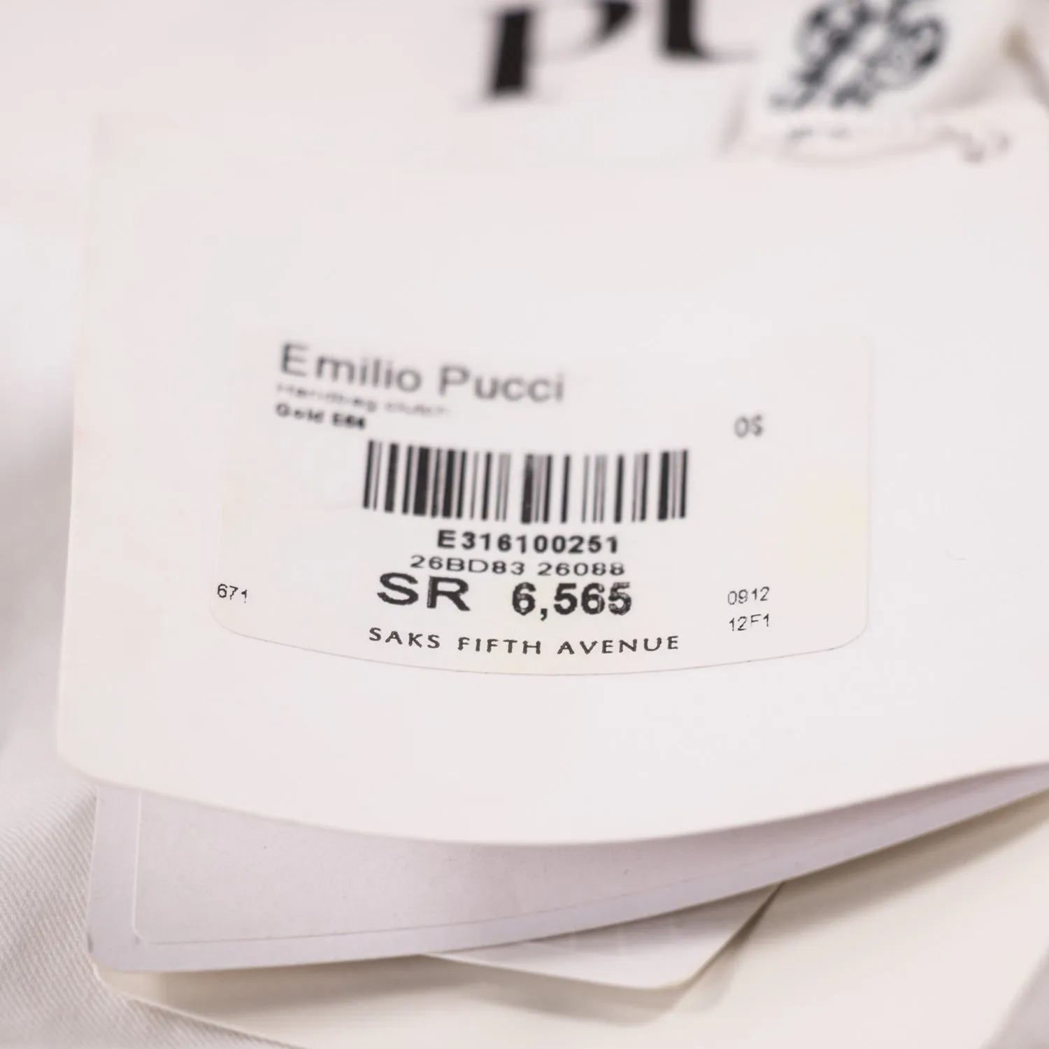 Emilio Pucci Embroidered Box Clutch