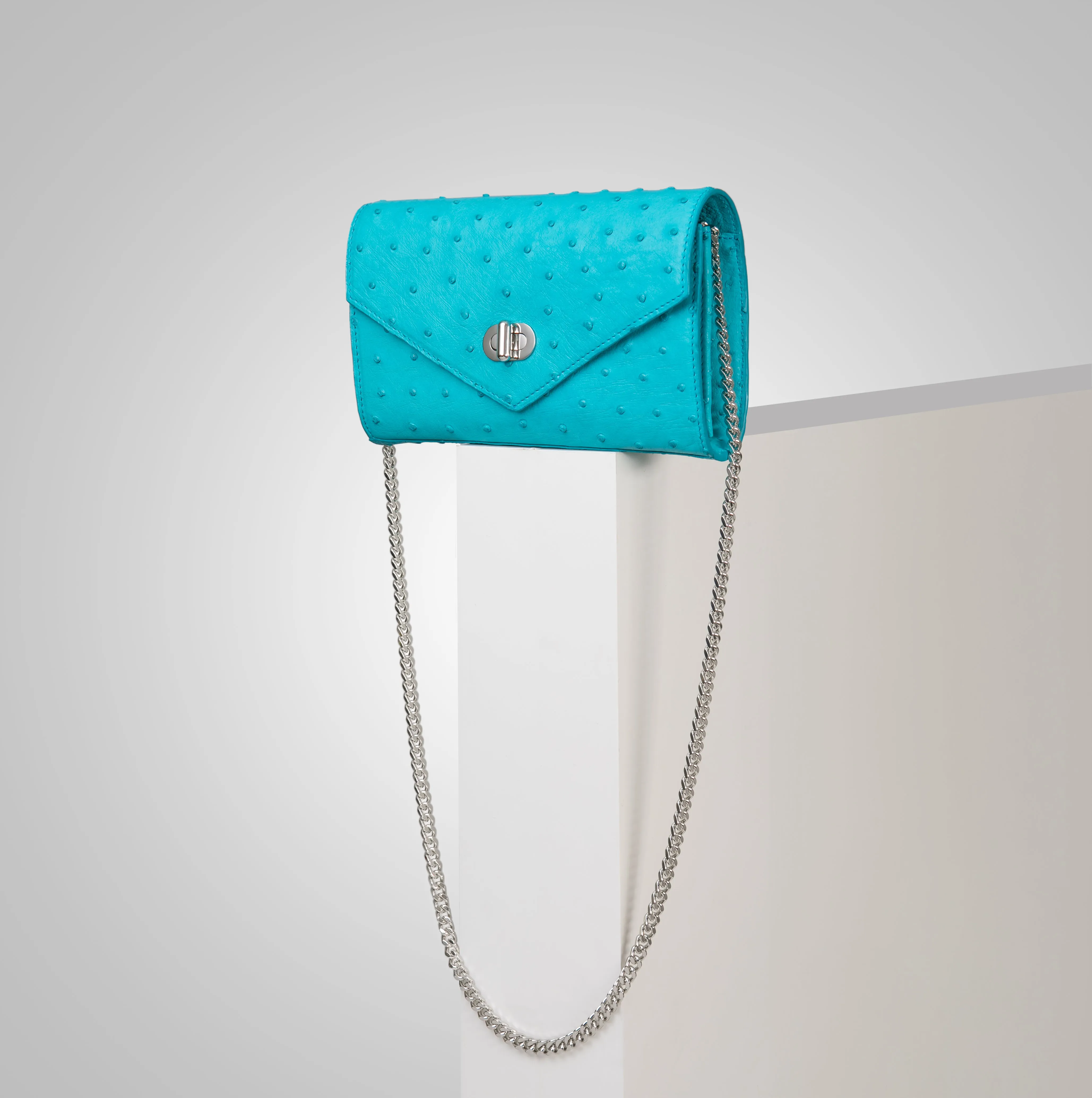 Envelope Clutch in Ostrich