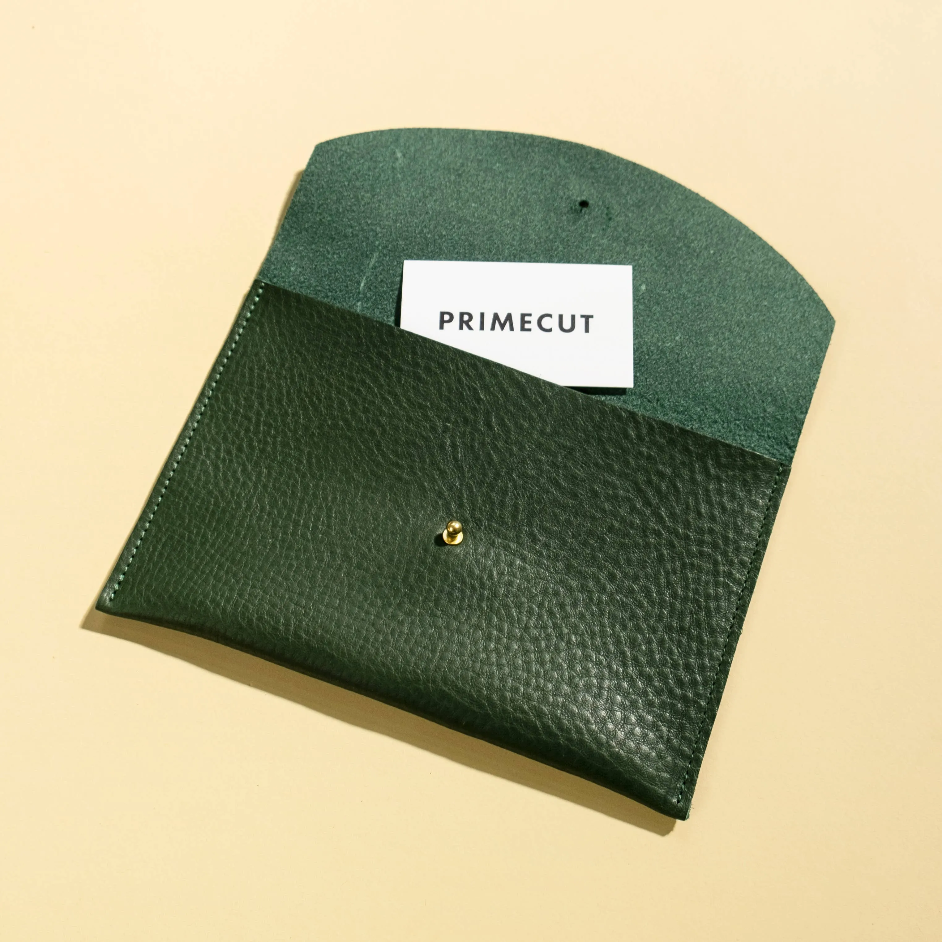 Envelope Pouch Kelp Leather