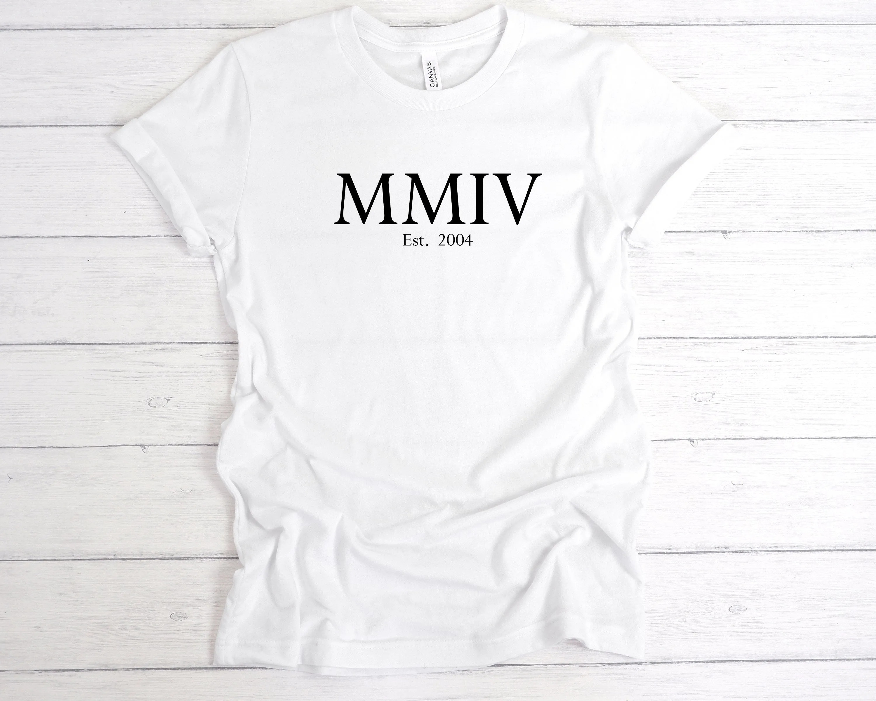 Est 2004 Roman Numerals Birthday T-Shirt