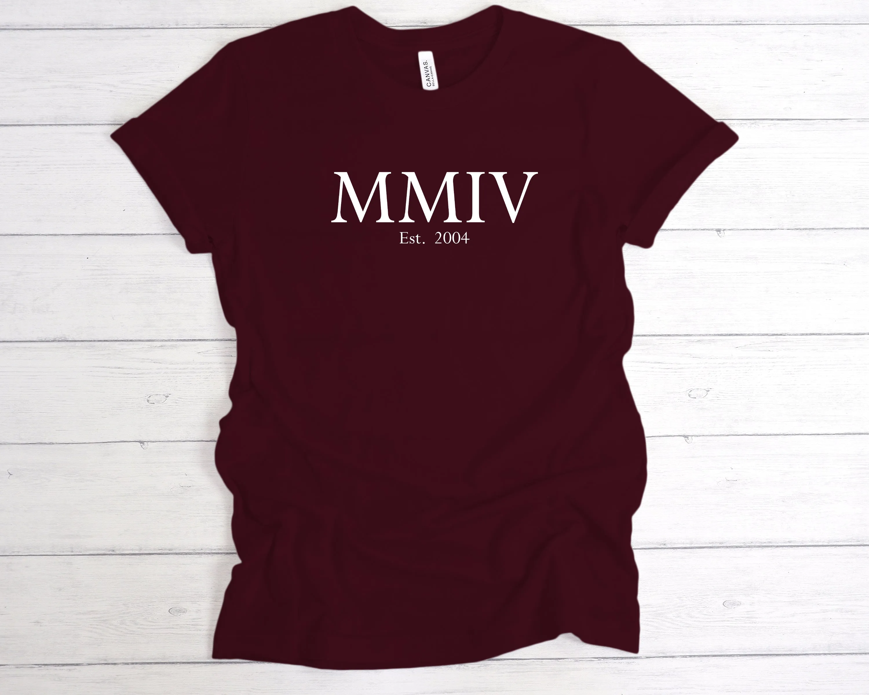 Est 2004 Roman Numerals Birthday T-Shirt