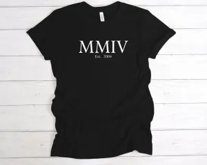 Est 2004 Roman Numerals Birthday T-Shirt