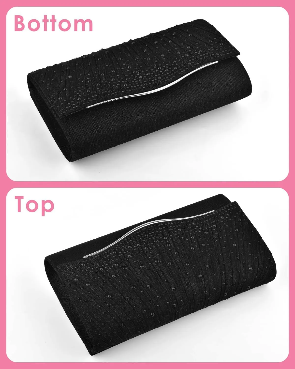Evening Clutch Purses for Women Handbags for Formal Wedding Party Cocktail Prom Crossbody Shoulder Envelope Bag