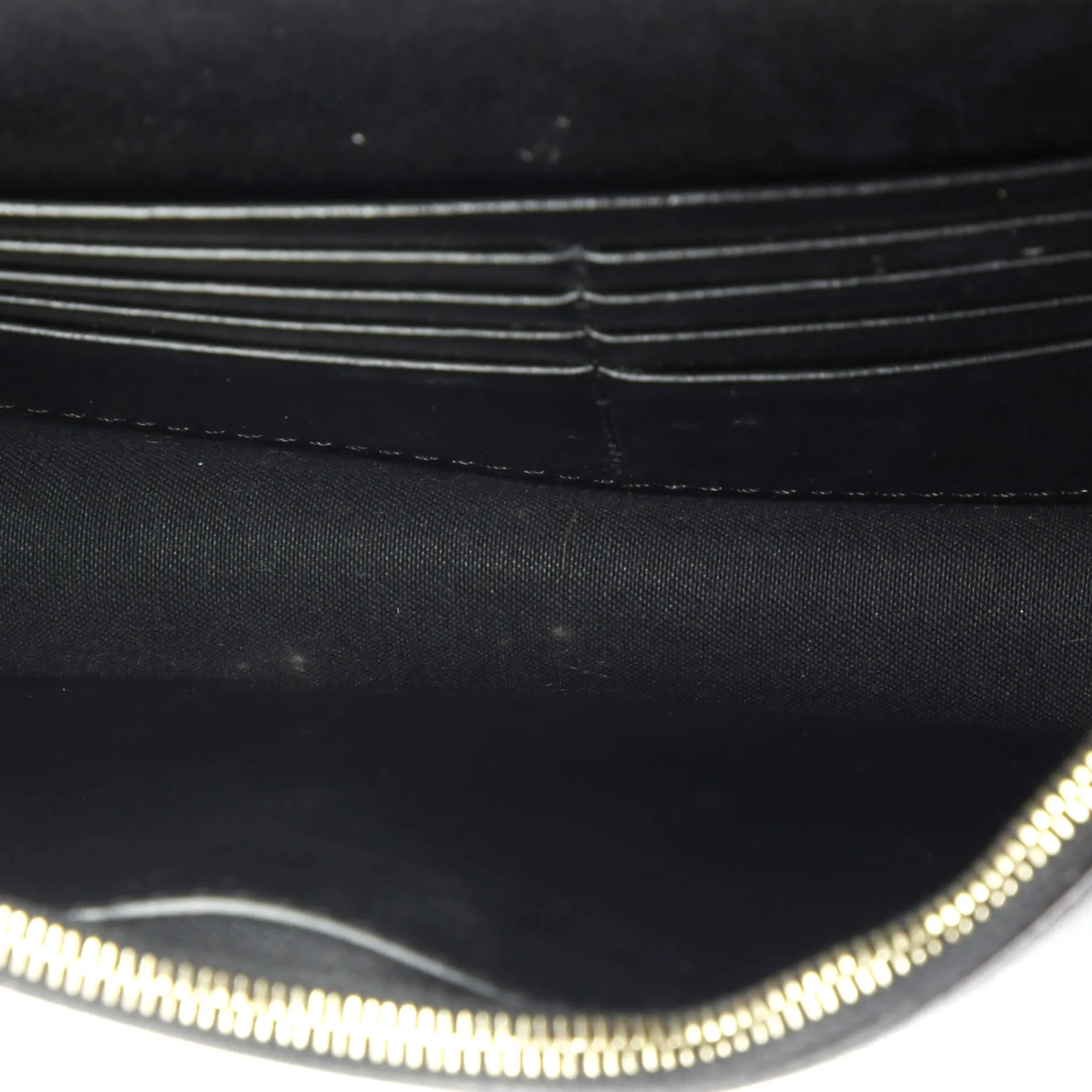 F is Fendi Envelope Wallet on Chain Zucca Embossed Leather