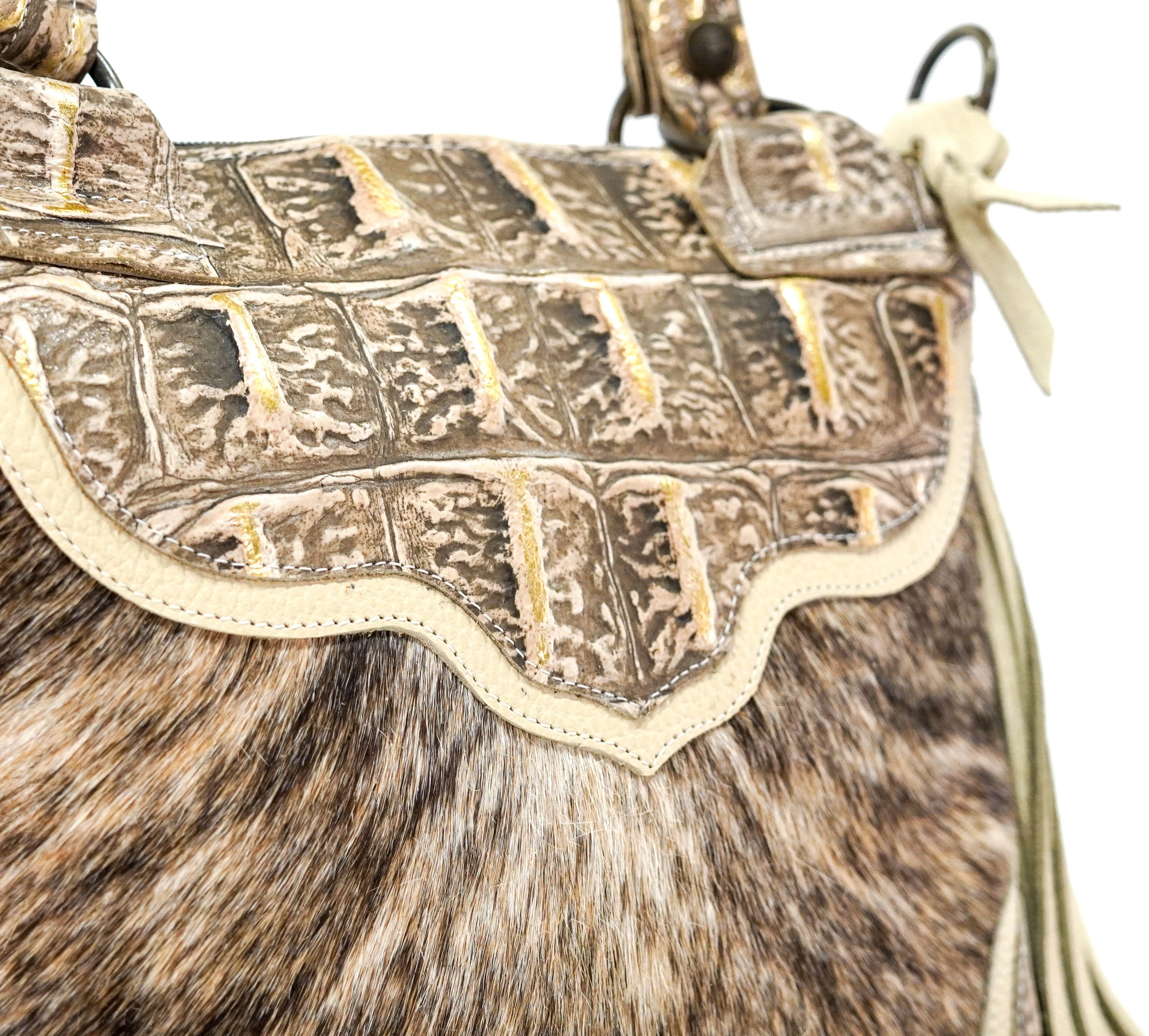 Fancy Annie - Light Brindle w/ Ivory Jumbo Croc