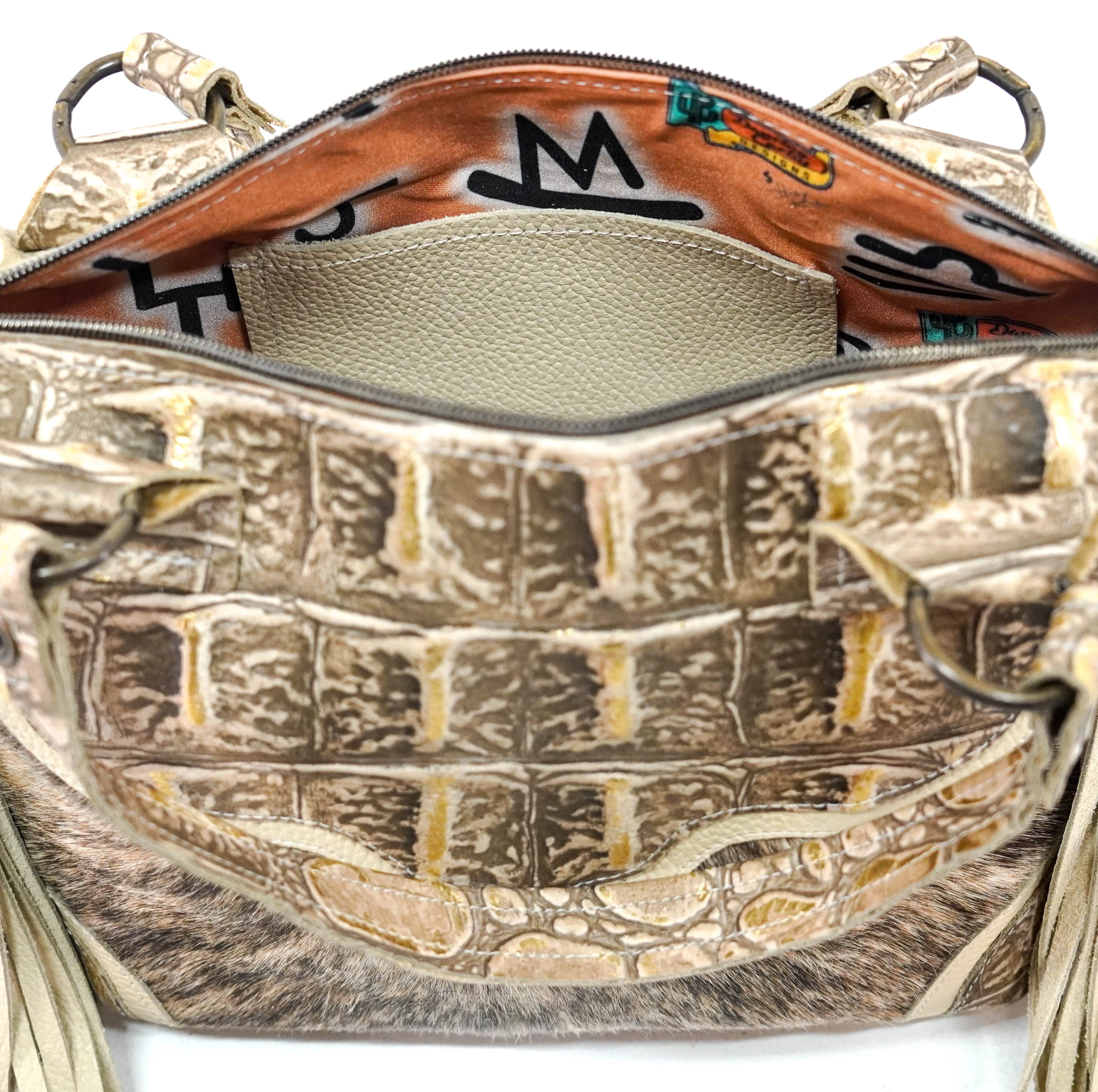 Fancy Annie - Light Brindle w/ Ivory Jumbo Croc