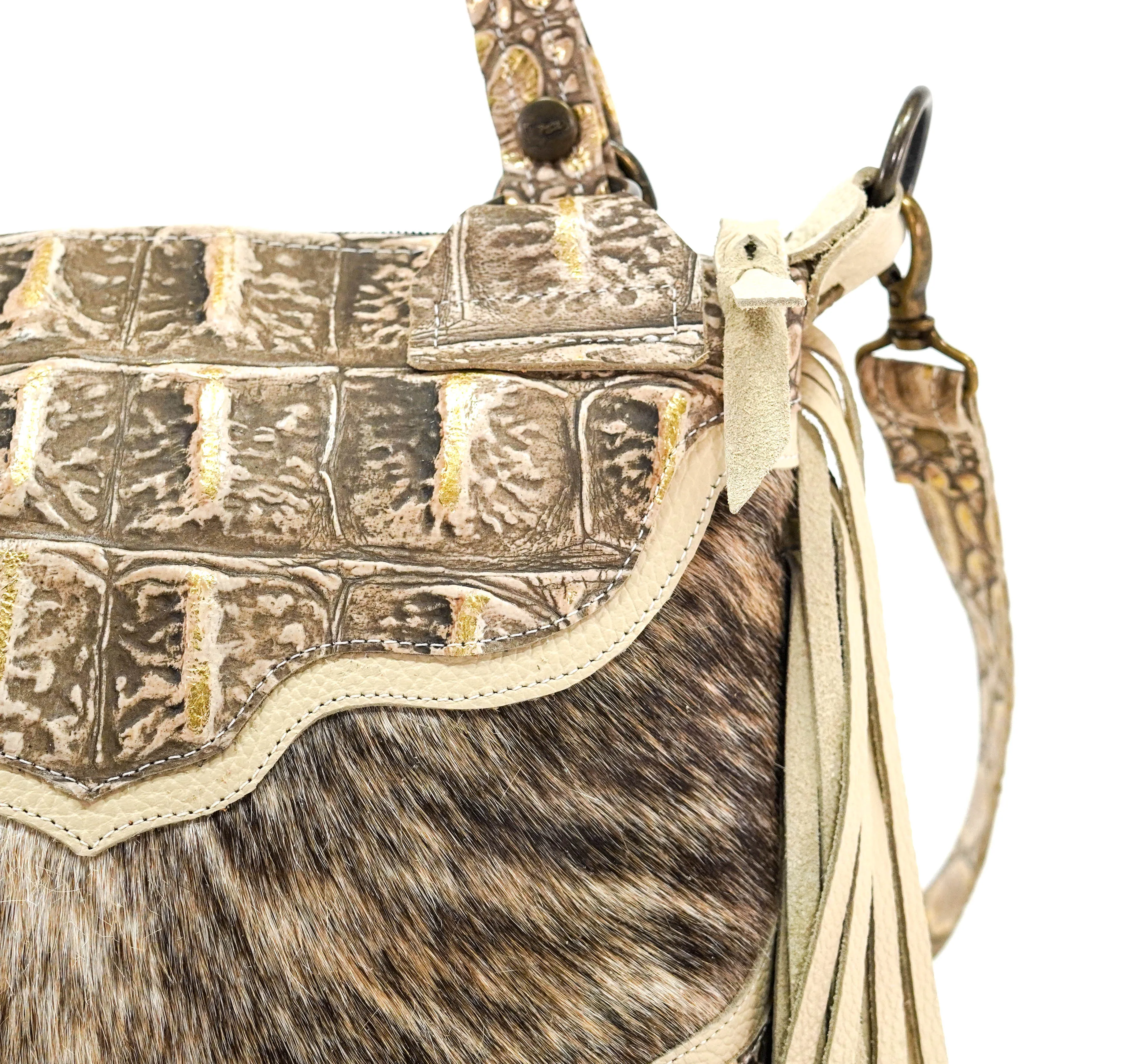 Fancy Annie - Light Brindle w/ Ivory Jumbo Croc
