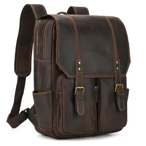 Fashion Crocodile Leather Men’s Backpack Casual Travel Bag