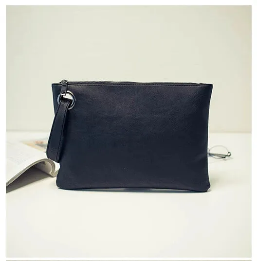 Fashion solid women's clutch bag leather women envelope bag clutch pu leather bag female Clutches sac Immediately shipping