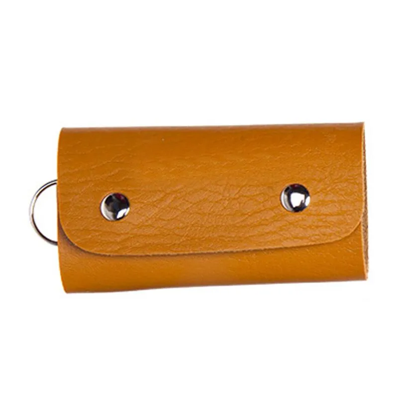 Faux Leather Key Holder Pouch