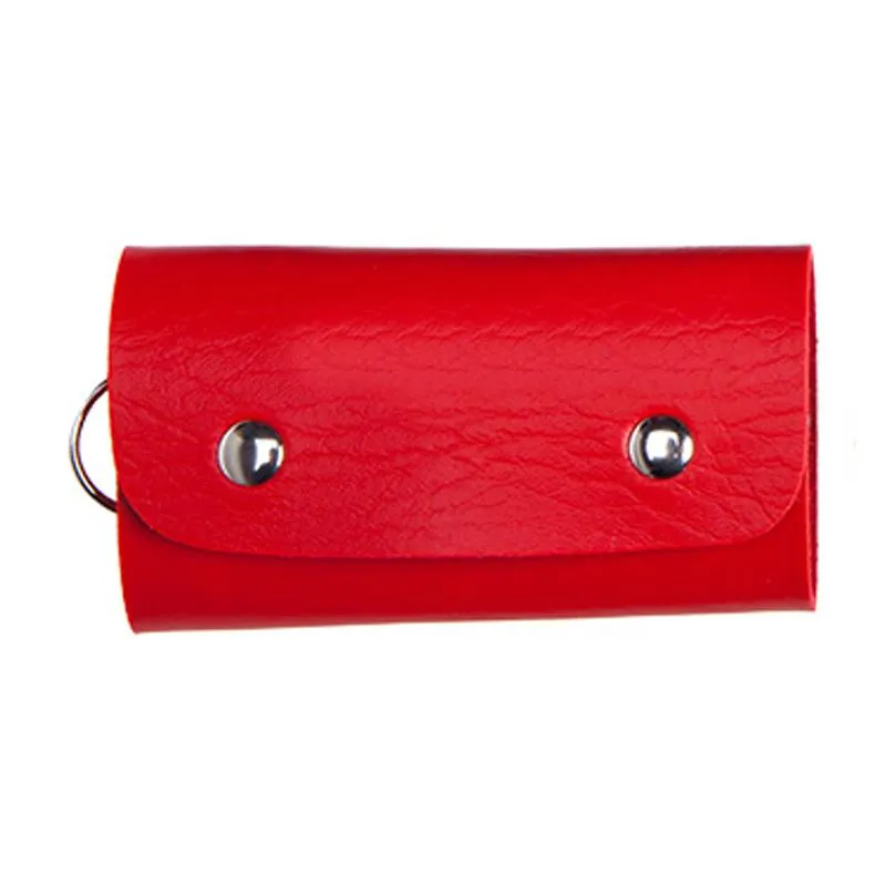 Faux Leather Key Holder Pouch