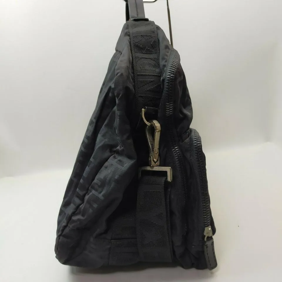Fendi Large Black Monogram FF Zucca Travel Bag  862331