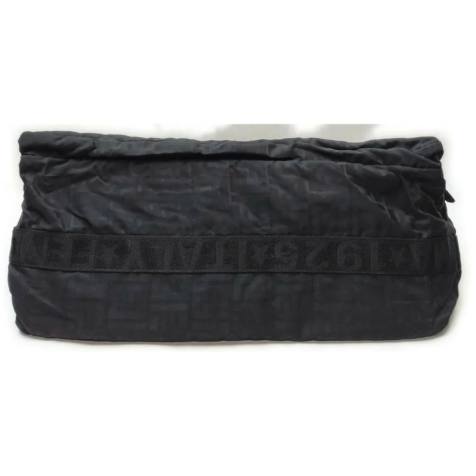 Fendi Large Black Monogram FF Zucca Travel Bag  862331