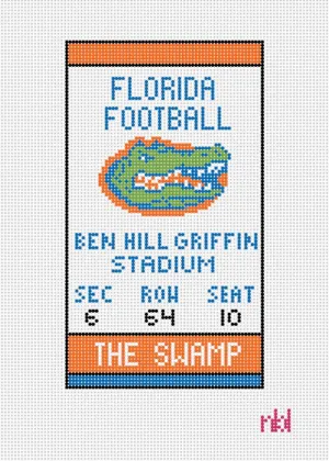 Florida Ticket Mini Flag Canvas