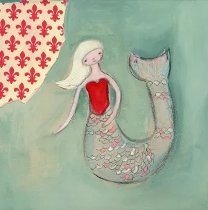 french mermaid | mini framed canvas
