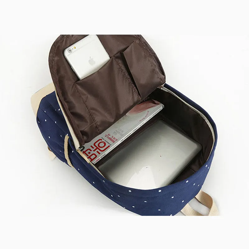 Fresh Canvas Women Backpack - 3pcs/set