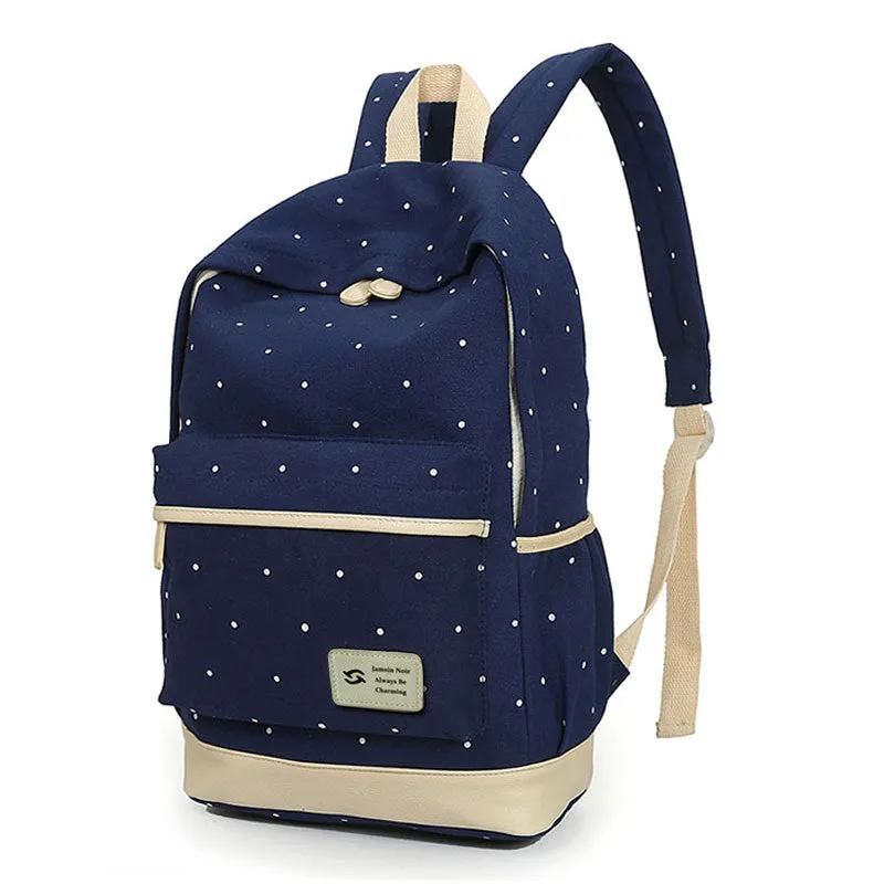 Fresh Canvas Women Backpack - 3pcs/set