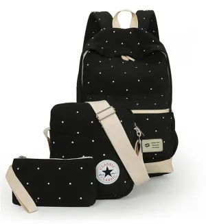 Fresh Canvas Women Backpack - 3pcs/set