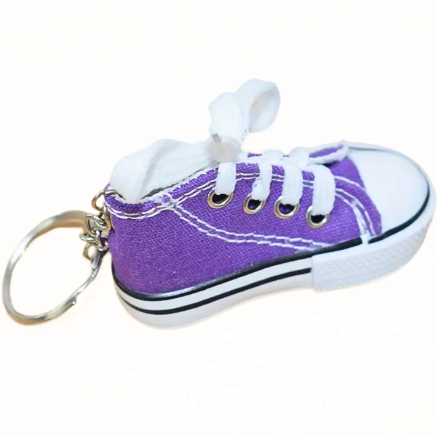 FUN & SPORTY MINITURE HIGH TOP CONVERSE LIKE MINI SNEAKER KEYCHAINS