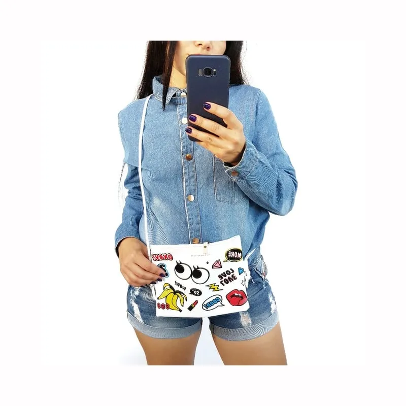 Funny Cartoon Printed Clutch