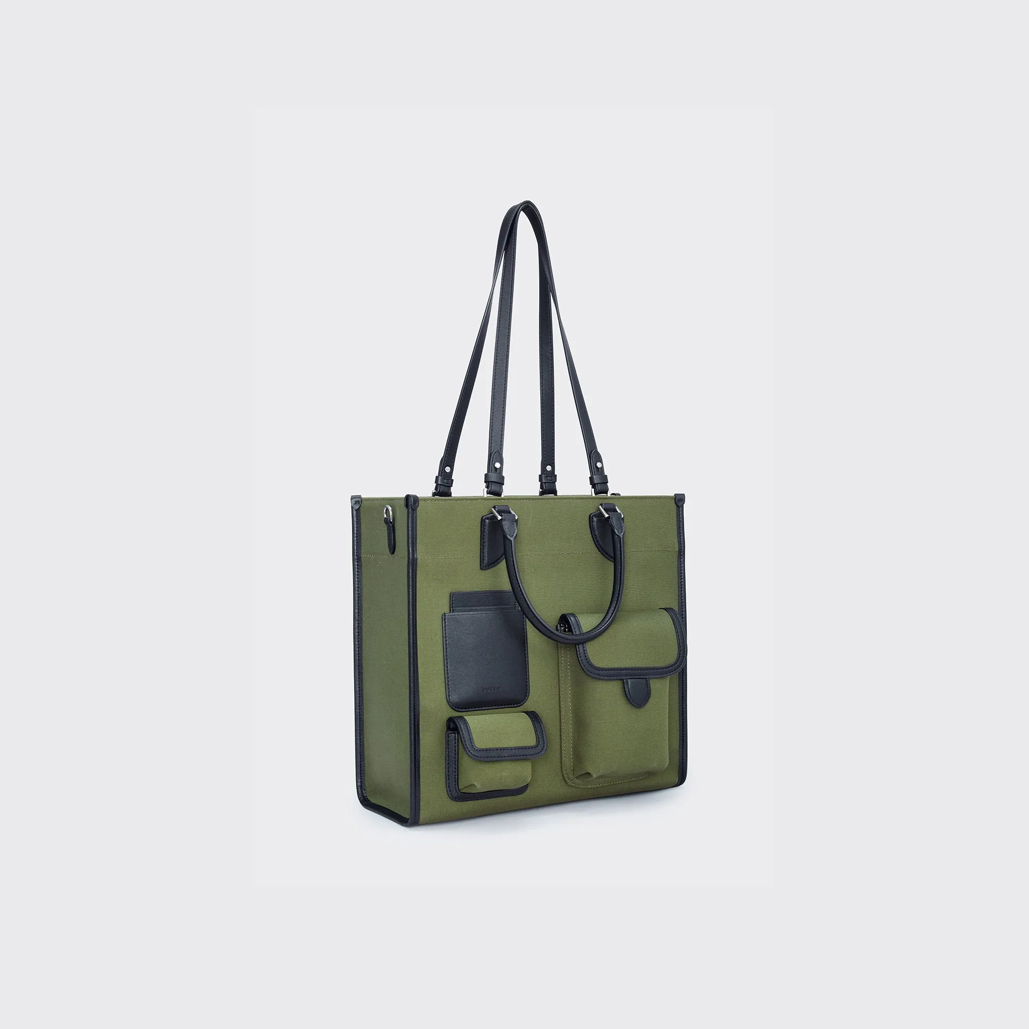 Gabriel Vertical Edition Small Size Canvas Tote- Military green