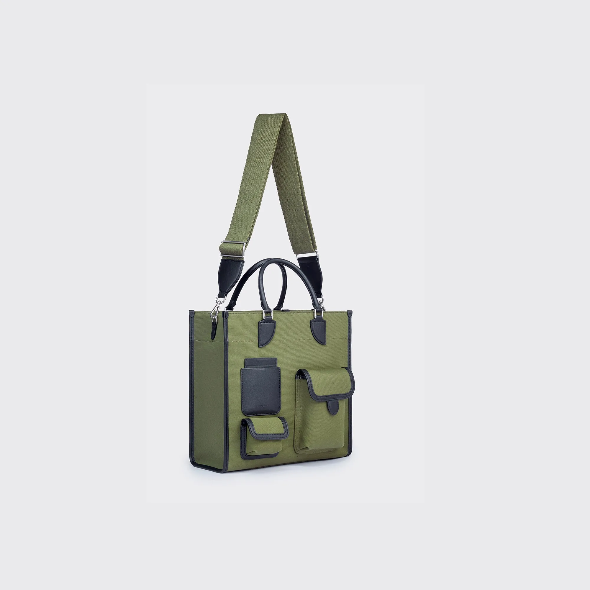 Gabriel Vertical Edition Small Size Canvas Tote- Military green