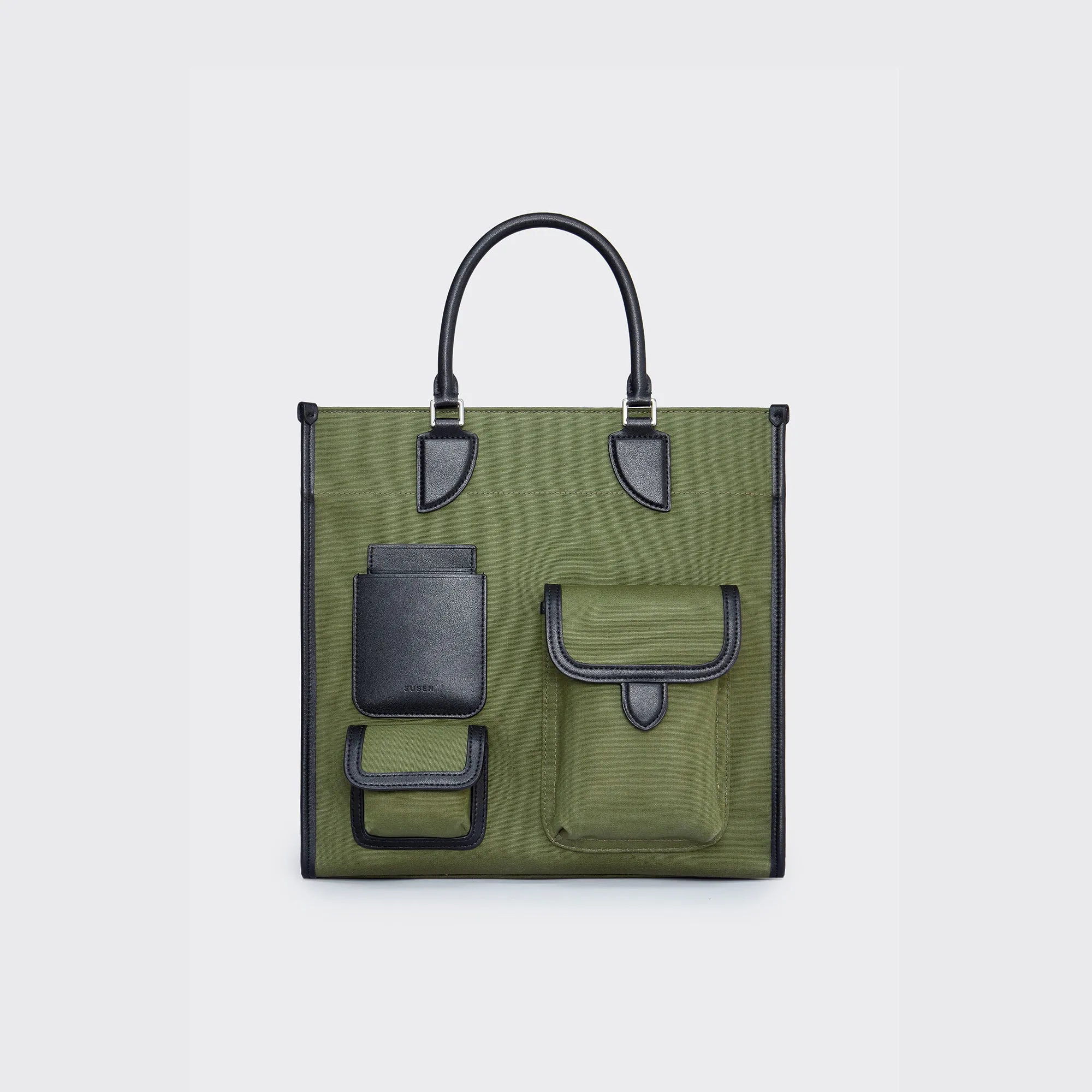 Gabriel Vertical Edition Small Size Canvas Tote- Military green