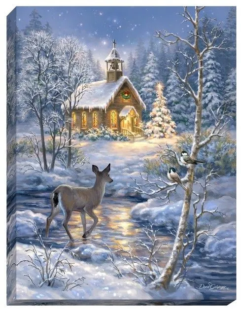 GD0008-LED Canvas : Christmas