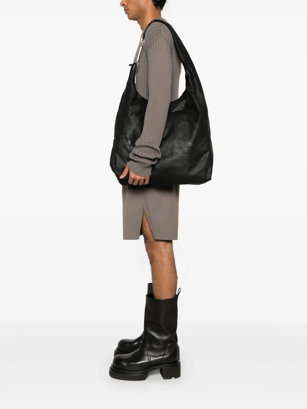 Gemini leather shoulder bag