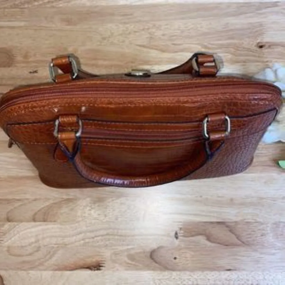 Giani Bernini Brown Croc Dome Satchel