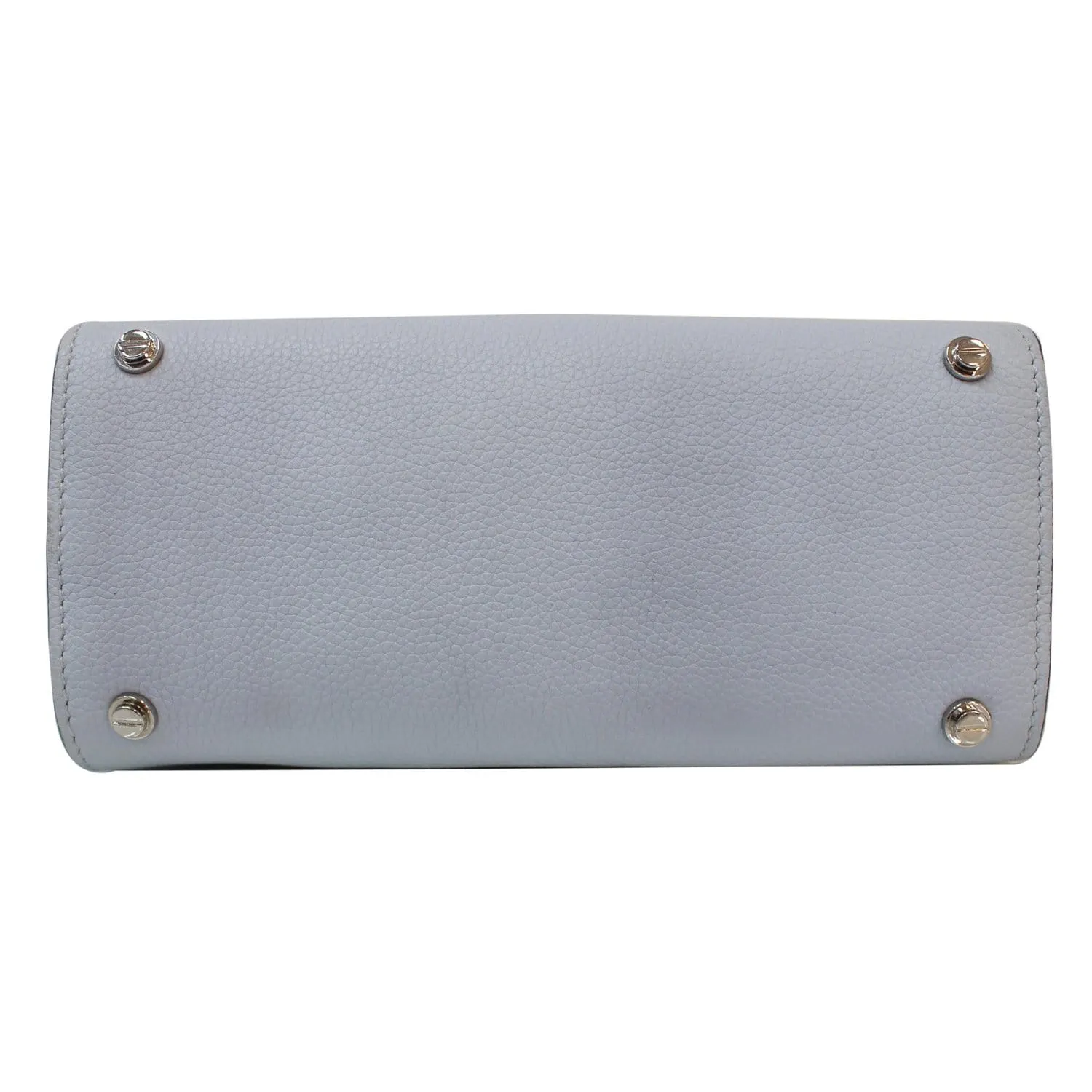 GIVENCHY Horizon Mini Grained Leather Satchel Bag Light Blue