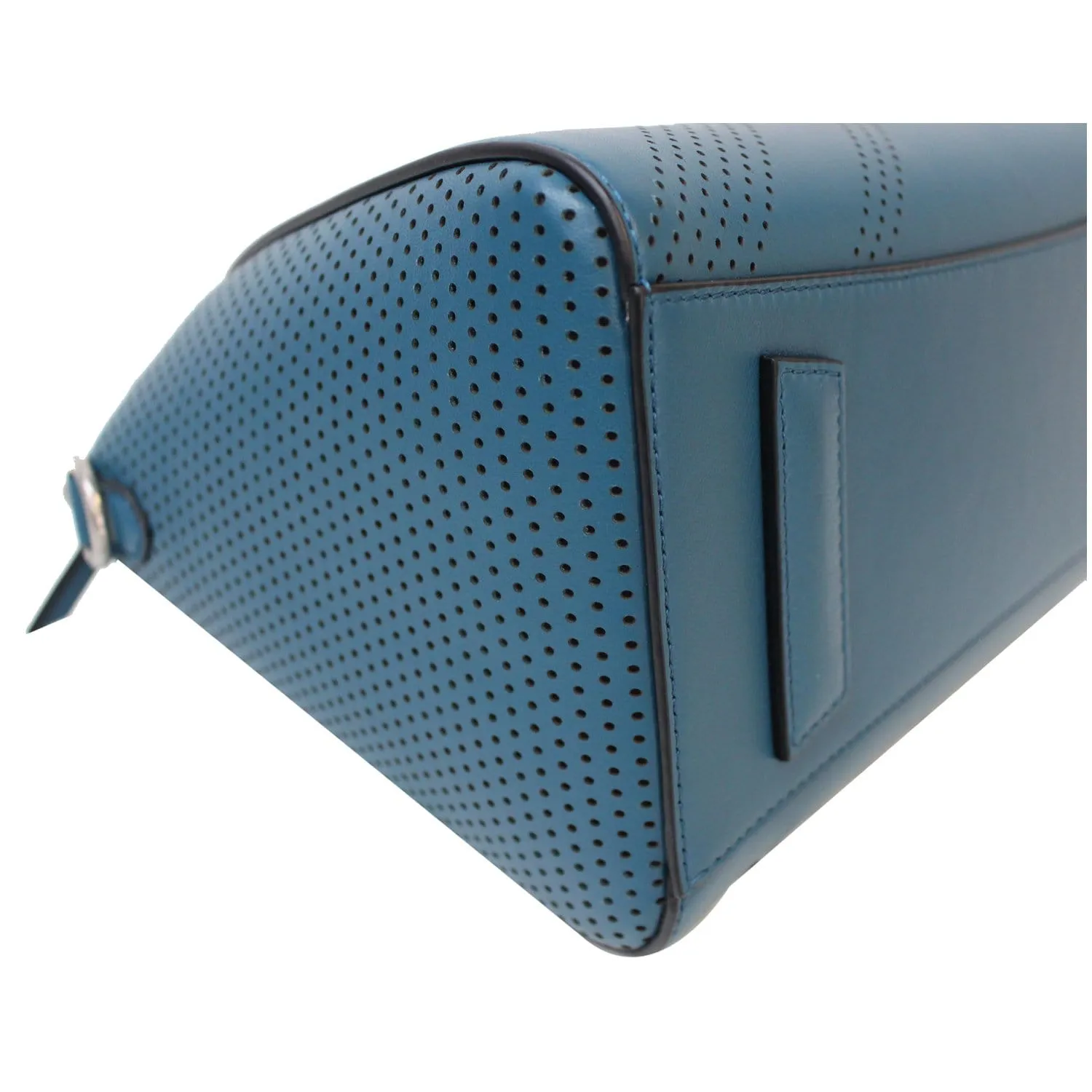 GIVENCHY Small Antigona Perforated Leather Satchel Bag Ocean Blue