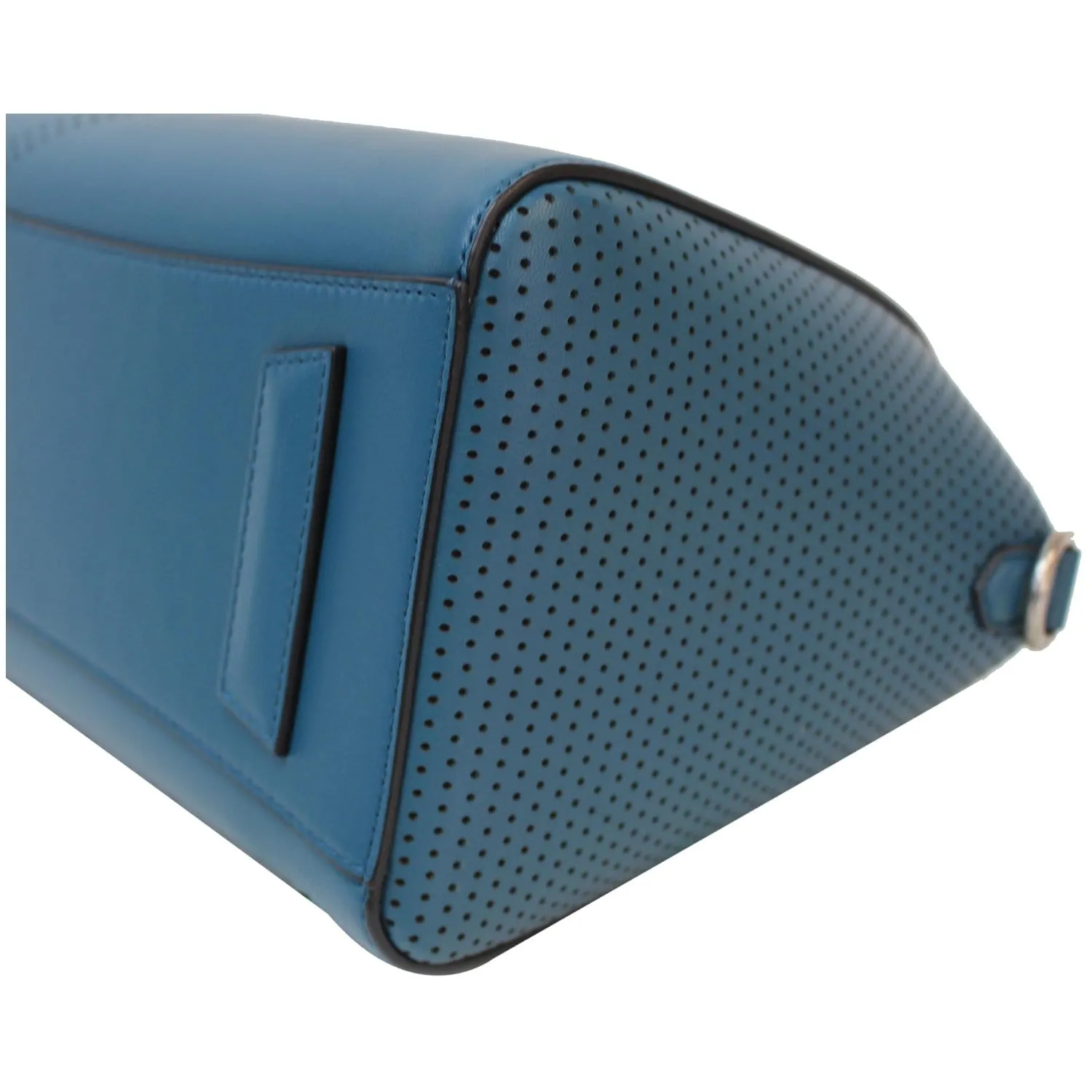 GIVENCHY Small Antigona Perforated Leather Satchel Bag Ocean Blue