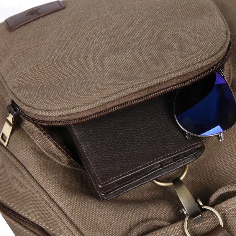 Glamorous Comfortable Retro Trendy Canvas Fashion Backpacks